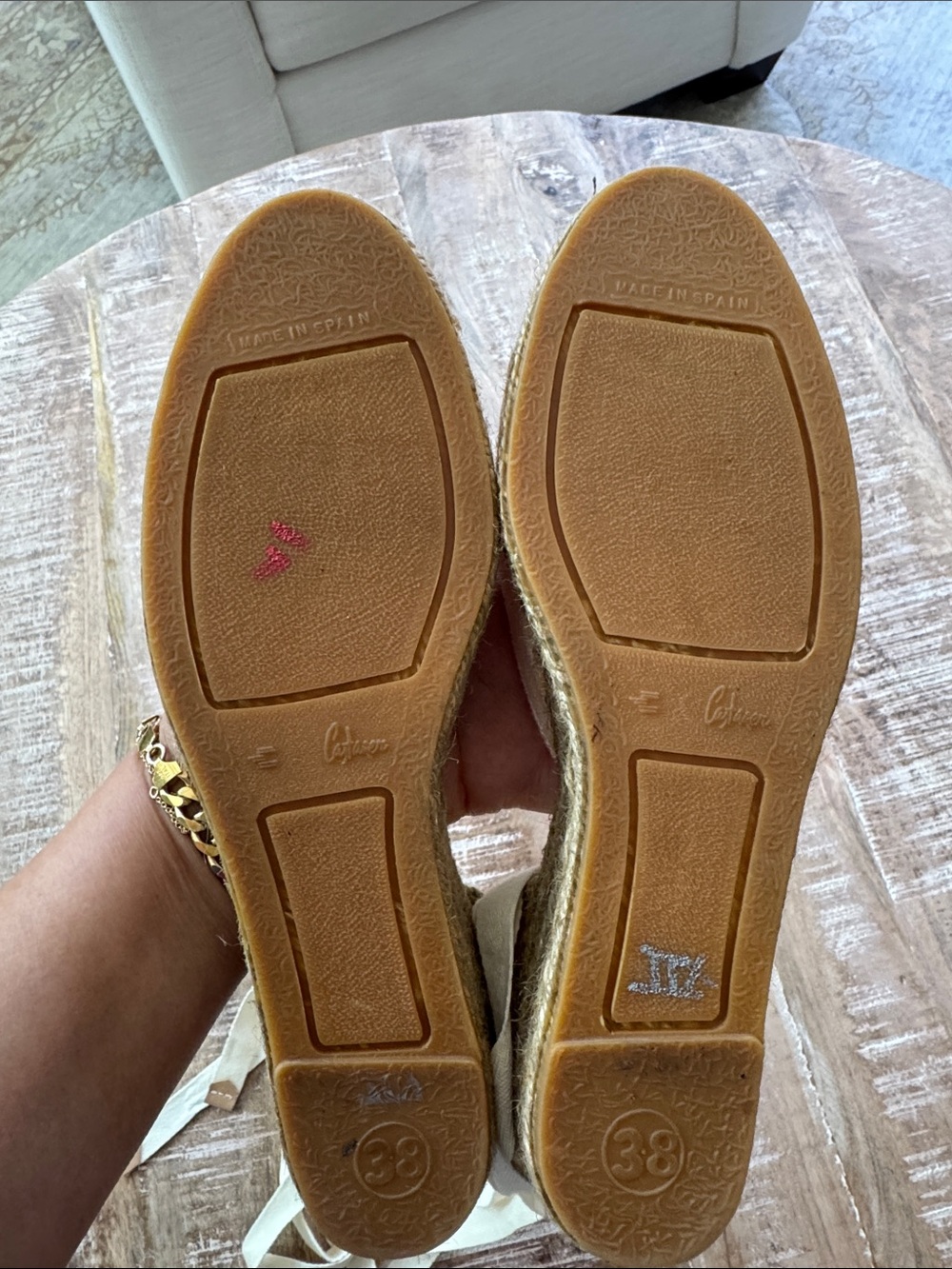CASTAÑER Carina Wedge Espadrilles Size 38 - Picture 6 of 8